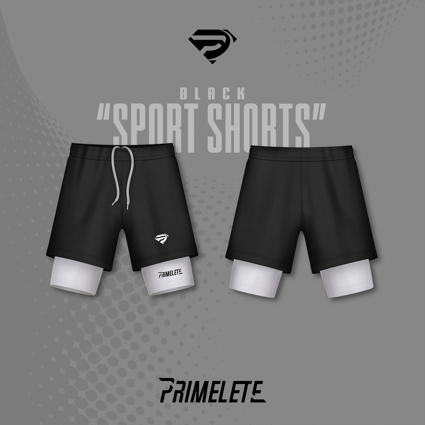 Black "Flex Fit Duo" Shorts