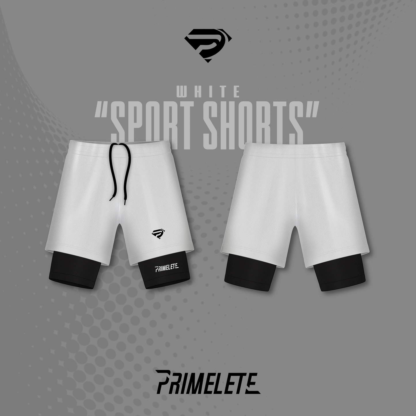 White "Flex Fit Duo" Shorts